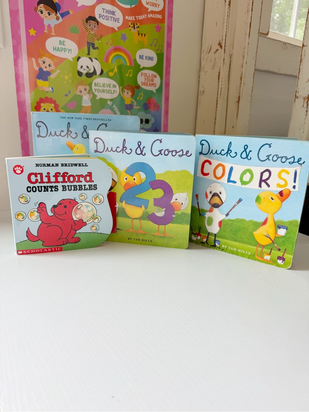 Duck & Goose | Board Book Bundle Counting Numbers Colors Clifford Toddler GUC